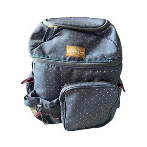 MATILDA JANE Brillant Daydream Insulated Backpack Diaper Bag Dots Crossbody Blue